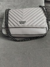 Victoria's Secret  V-Quilt Pebbled  Womens Shoulder  Bag  With Metal Chain