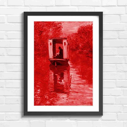 Impressionist barge boat - impressionist,