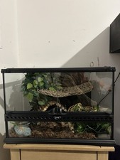 Exo Terra Natural Black Terrarium Glass 45cm 45x45x30