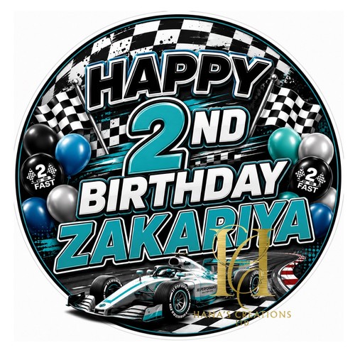 Personalised boys racing theme