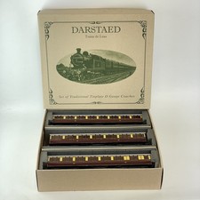 Darstaed Set Of Traditional Tinplate O Gauge Coaches Take Of 3 A/F