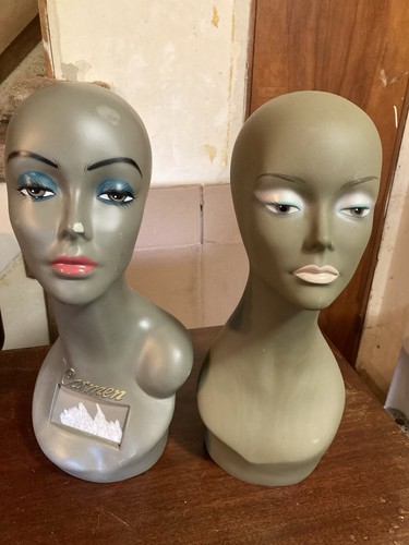 Pair long neck mannequin - long,