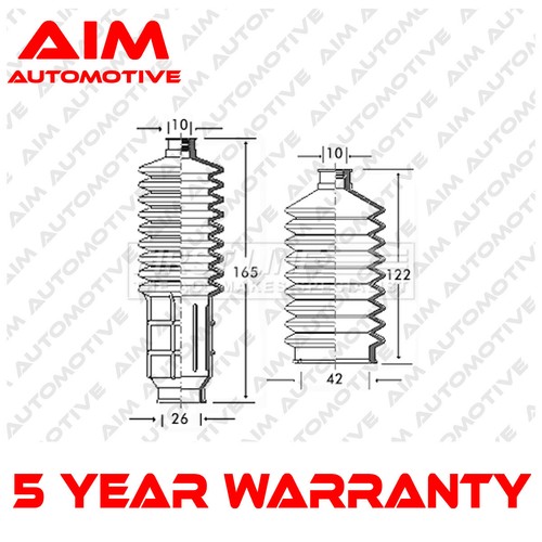 Steering rack boot set front - steering,