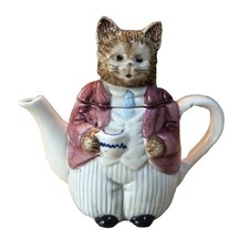 Vtg Otagiri Cat Musical Teapot