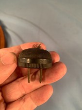 Vintage 2 prong Black Ribbed