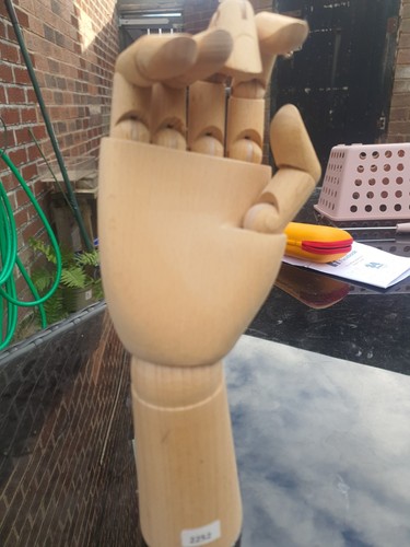 Wooden articulated hand - hand, model