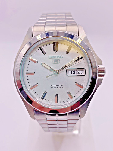 Seiko automatic white dial - seiko, 5