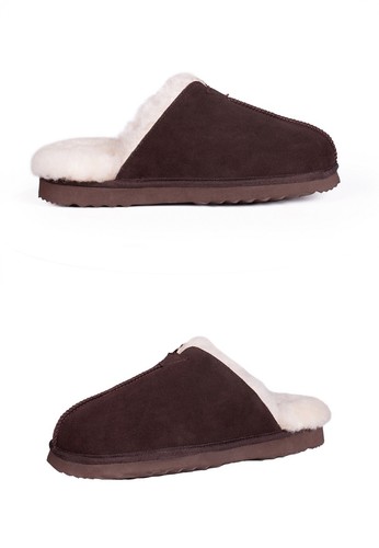 Mens slippers slip plush - slip, on