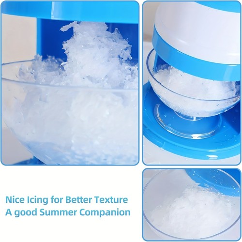 Hand crank ice - crank, machine