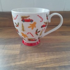 Large Seasonal Mug Candy Canes, Gingerbread Man & Christmas Tree