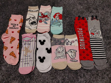 Disney Socks Job Lot 10 Pairs