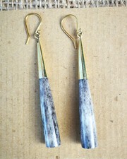Grey Bone & Recycled Brass