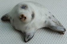 Vintage Animal Friends SEAL PUP Studio Pottery Cornwall Ornament Biddy Picard