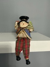 Vintage sitting hanging shelf  Christmas Kurt S Adler style ornament Xmas