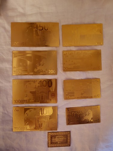 24k gold plated - plated, euro