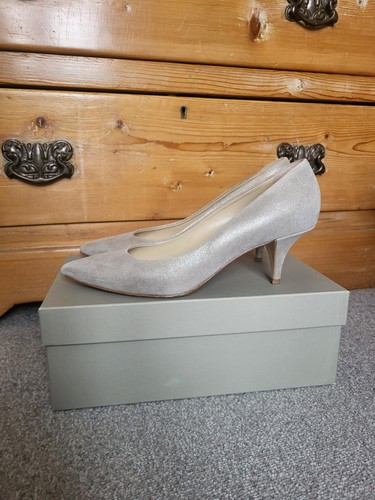 Hobbs arianne silver - silver, suede