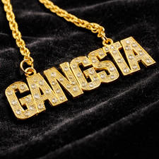 Hip Hop Gold Plated GANGSTA
