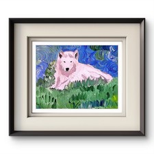 Arctic Wolf Colorful Modern