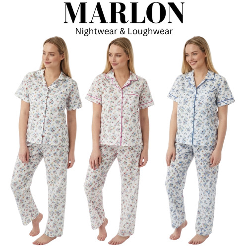Marlon ladies floral - ladies, pyjama