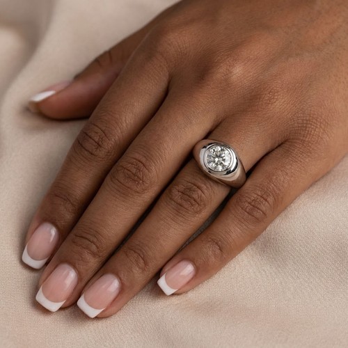 Solitaire mens ring classic - solitaire,