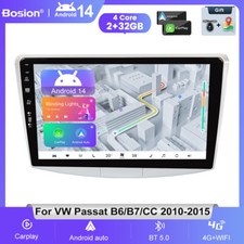 Android 14 Car Stereo Radio GPS SAT NAV CarPlay For VW Passat B6/B7/CC 2010-2015