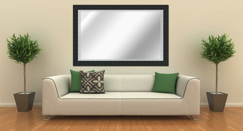 Large black gloss framed - x,