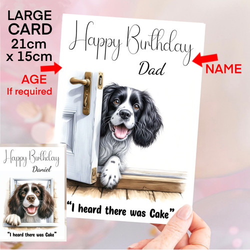 Springer spaniel dog - dog, birthday