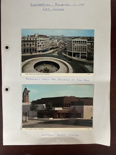 Sheffield postcards 1970s - sheffield,