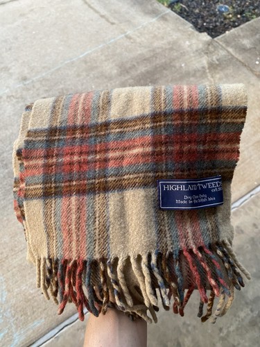 Highland tweeds wool - wool, scarf