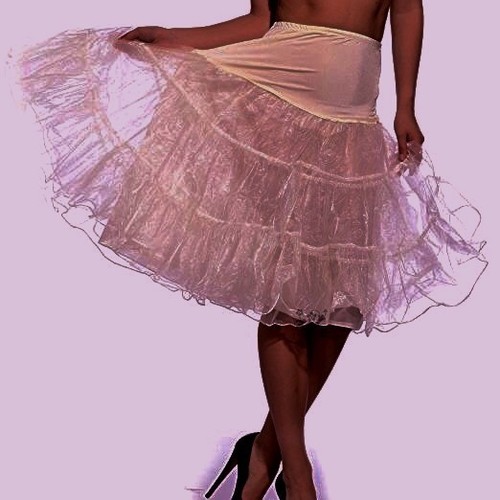 Pink 50s style silky - pink,