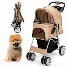 4-Wheel Folding Pet Stroller