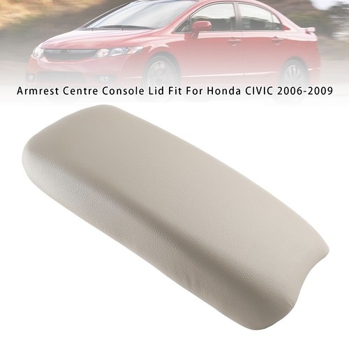 Beige leather armrest centre - leather,