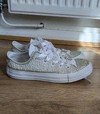 WOMENS RARE CONVERSE SPARKLY &
