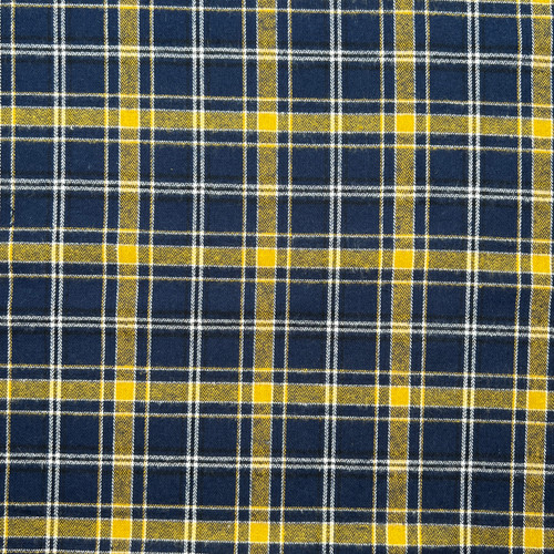 Brushed tartan cotton fabric - brushed,