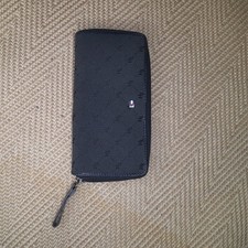 Tommy Hilfiger Black Print Purse - bage logo Monogram pattern 