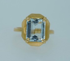 H. Stern 18K Aquamarine Ring