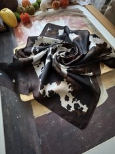 Elegant Cow Print Scarf in