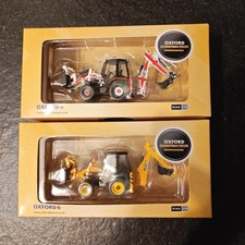 2x Oxford diecast JCB 3CX