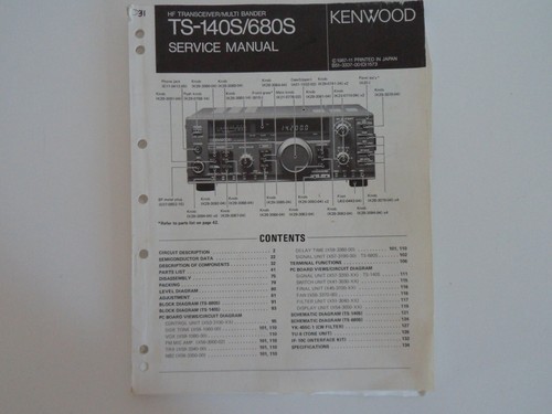 Kenwood 140s 680s genuine - kenwood,