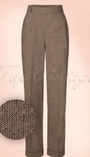 Banned 40s brown herringbone - banned,