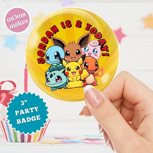 Pokemon birthday pin badge - pin,
