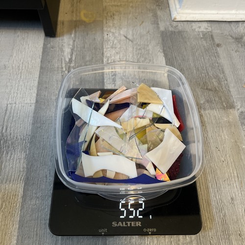500g stained glass offcuts - 500g,