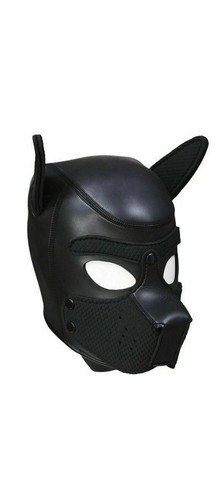 Neoprene black puppy mask - black,