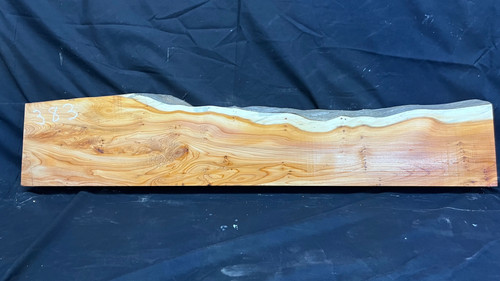 Hardwood yew mantle piece - hardwood,