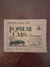 Popular Cars Illustrsted.  Raleigh Press Exmouth Devon.