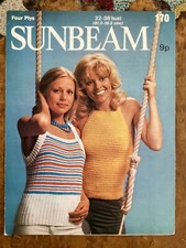 Knitting Patterns Womens 4 ply Sleeveless Tops 32-38” Sunbeam 170