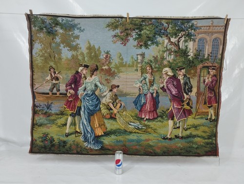 Vintage french lake fishing - vintage,
