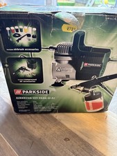 Parkside Airbrush Set PABK 60 with Compressor & 6 Basic Colours NEW