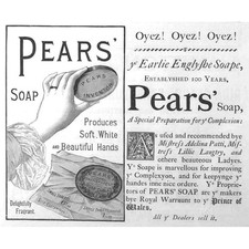 PEARS SOAP Produces Soft Beautiful Hands- Victorian Advertising Print 1892