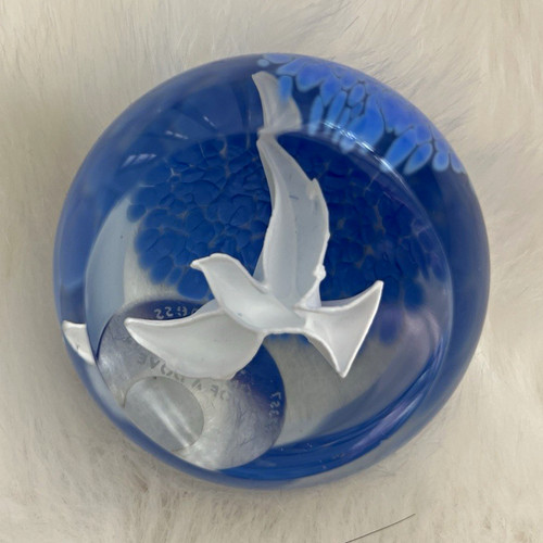 Caithness blue art glass - blue,